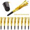24 Pieces Gold Party Horns and Blowers for Kids and Adults Birthday Baby Shower 2023 Graduation Sporting Events Party Favors Supplies Noisemakers